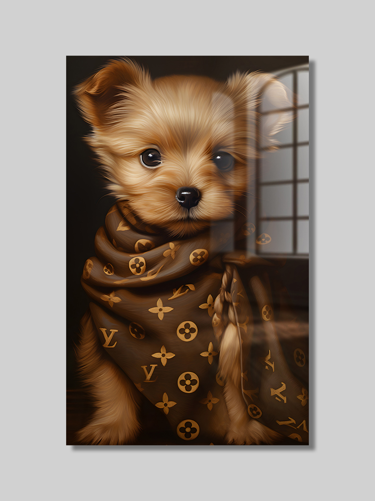 Puppy Luxe Tiere Wandbild von Wandetta