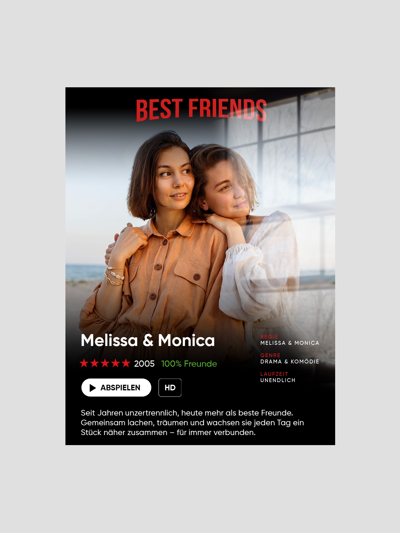 Best Friends Personalisiert Wandbild von Wandetta